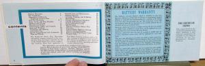 1962 Mercury Monterey Commuter Colony Park Registered Owners Manual Orig