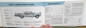 1962 Mercury Monterey Commuter Colony Park Registered Owners Manual Orig