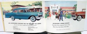 1956 Chevrolet Bel Air 210 150 Series Accessories Sales Brochure Original