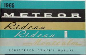 1965 Mercury Meteor Rideau & 500 Montcalm CANADIAN Owners Manual Original