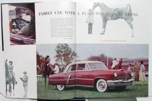 1953 Lincoln Cosmopolitan Capri Custom Coupe Sedan Convertible Sales Brochure XL