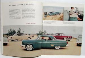 1954 Lincoln Cosmopolitan Capri Coupe Sedan Convertible XL Sales Brochure Orig