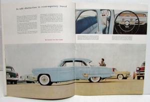 1954 Lincoln Cosmopolitan Capri Coupe Sedan Convertible XL Sales Brochure Orig