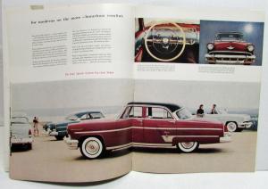 1954 Lincoln Cosmopolitan Capri Coupe Sedan Convertible XL Sales Brochure Orig