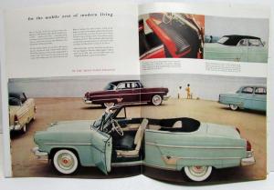 1954 Lincoln Cosmopolitan Capri Coupe Sedan Convertible XL Sales Brochure Orig