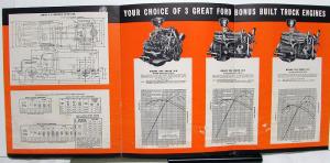 1950 Ford Truck Series F6 Eng 239 V8 226 Six 254 Six Sales Brochure Rev 1/50