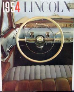 1954 Lincoln Capri Cosmopolitan Sedan Coupe Convertible Sales Brochure Original