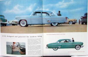 1954 Lincoln Capri Cosmopolitan Sedan Coupe Convertible Sales Brochure Original