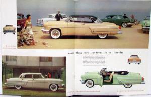 1954 Lincoln Capri Cosmopolitan Sedan Coupe Convertible Sales Brochure Original