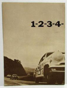 1954 Lincoln Capri & Cosmopolitan Mexican Pan AM Road Race Sales Brochure Orig