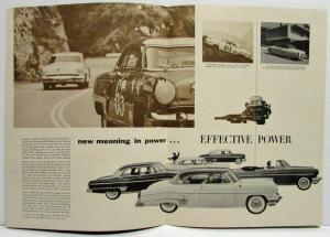 1954 Lincoln Capri & Cosmopolitan Mexican Pan AM Road Race Sales Brochure Orig