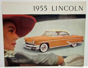 1955 Lincoln & Capri Oversized Color Sales Folder Original