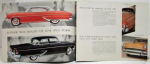 1955 Lincoln & Capri Oversized Color Sales Folder Original