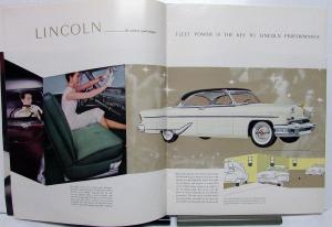 1955 Lincoln Custom and Capri Sales Brochure Prestige Oversized