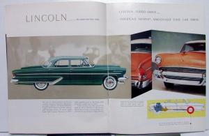 1955 Lincoln Custom and Capri Sales Brochure Prestige Oversized