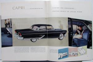 1955 Lincoln Custom and Capri Sales Brochure Prestige Oversized