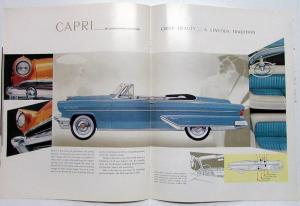 1955 Lincoln Custom and Capri Sales Brochure Prestige Oversized