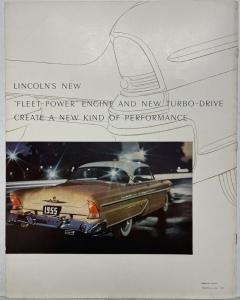 1955 Lincoln Custom and Capri Sales Brochure Prestige Oversized