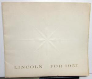 1957 Lincoln Capri and Premiere Sales Brochure Prestige Large Original