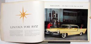 1957 Lincoln Capri and Premiere Sales Brochure Prestige Large Original