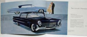 1958 Lincoln Continental Mark III Premiere and Capri Sales Brochure