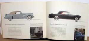 1959 Lincoln & Continental History Sales Brochure 1955 Mark II 1940 Convertible