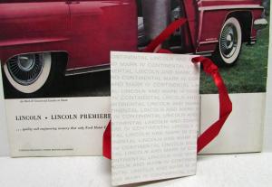 1959 Lincoln Continental Mark IV Sales Brochure with Card