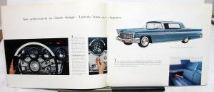 1960 Lincoln & Continental Dealer Prestige Sales Brochure Large Rare