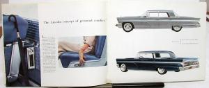 1960 Lincoln & Continental Dealer Prestige Sales Brochure Large Rare