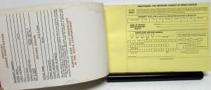 1967 Mercury Monterey Montclair Park Lane Marquis Colony Park Owners Manual