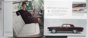 1962 Lincoln Continental Sedan & Convertible Prestige Sales Brochure Oversized