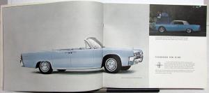 1962 Lincoln Continental Sedan & Convertible Prestige Sales Brochure Oversized