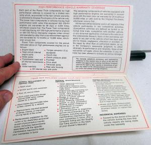1968 Ford Mercury Lincoln Passenger Car Warranty Facts Booklet Original