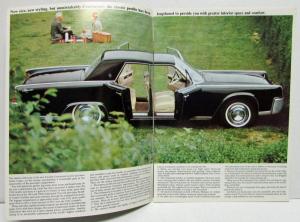 1964 Lincoln Continental Sedan Convertible Sales Brochure Oversized Original