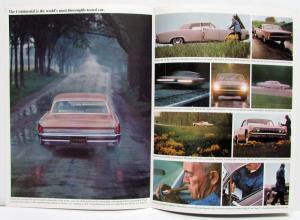 1964 Lincoln Continental Sedan Convertible Sales Brochure Oversized Original