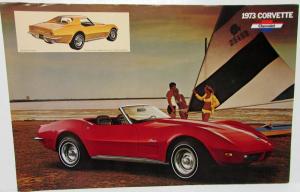 1973 Chevrolet Dealer Showroom Poster Sales Spec Sheet Corvette Camaro Nova