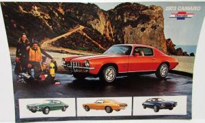 1973 Chevrolet Dealer Showroom Poster Sales Spec Sheet Corvette Camaro Nova