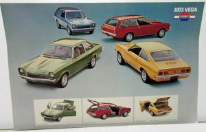 1973 Chevrolet Dealer Showroom Poster Sales Spec Sheet Corvette Camaro Nova