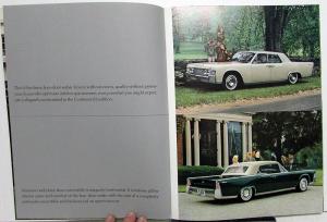 1965 Lincoln Continental Sedan Convertible Sales Brochure Oversized Original