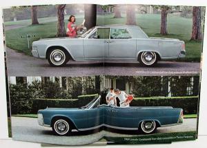 1965 Lincoln Continental Sedan Convertible Sales Brochure Oversized Original