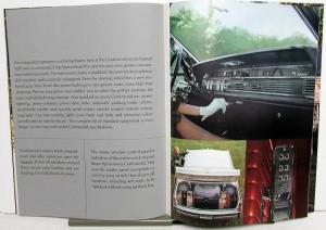1965 Lincoln Continental Sedan Convertible Sales Brochure Oversized Original