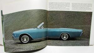 1966 Lincoln Continental Sedan Convertible Sales Brochure Oversized Original