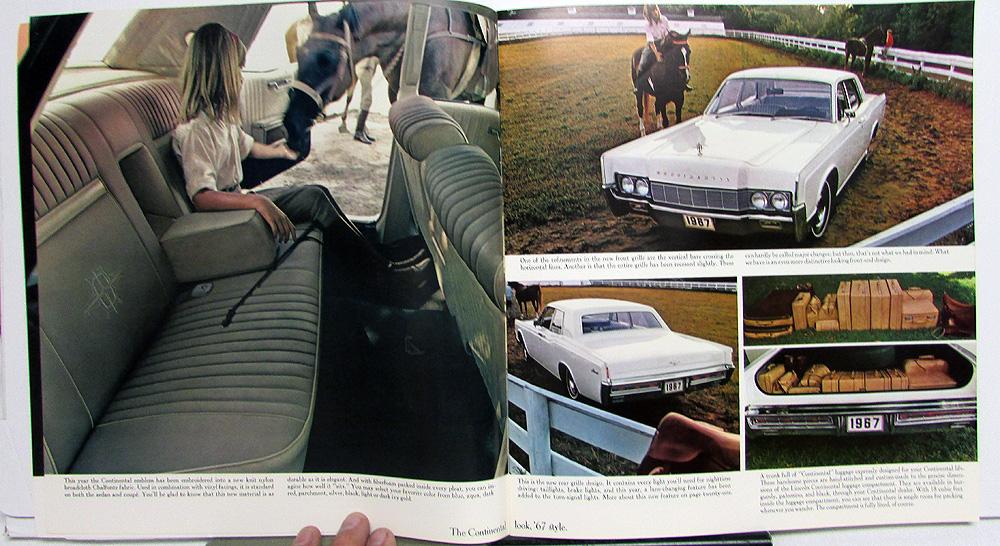 Original 1967 Lincoln Continental Sales Brochure 67 