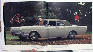 1967 Lincoln Continental Prestige Sales Brochure Oversized Original
