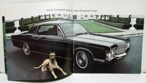 1969 Lincoln Continental Mark III Prestige Sales Brochure Oversized Original