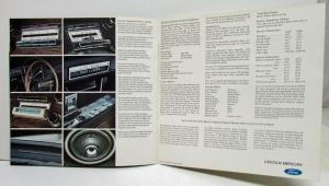 1969 Lincoln Continental Mark III Prestige Sales Brochure Oversized Original