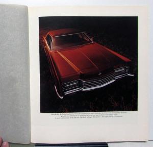 1970 Lincoln Continental Mark III Oversized Sales Brochure Original