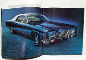 1971 Lincoln Continentals Mark III Sales Brochure Oversized Original