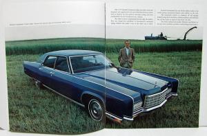1972 Lincoln Continental Mark IV Raised Embossed Cover Sales Brochure XL Orig