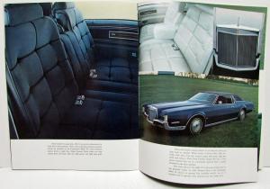 1972 Lincoln Continental Mark IV Raised Embossed Cover Sales Brochure XL Orig
